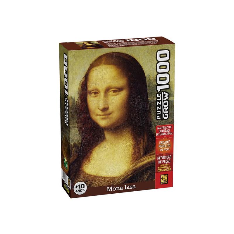 Quebra-cabeça Monalisa 1000 Peças 03089 - Grow - Quebra Cabeça de